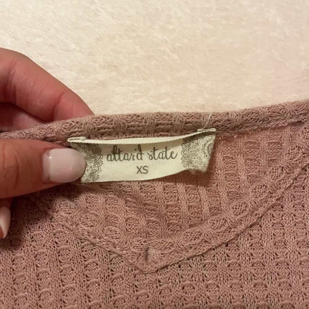 Women's Ruffled Pink Top - Picture 2 of 3